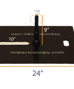 Impact Canopy USA Steel Ball Bearing Flag Base Plate (For I-Catcher Flags)
