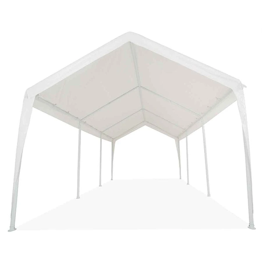 Impact Canopy USA Canopies 10x20 (8) Leg Portable Carport Outdoor Party Sun Shade Shelter - WHITE - Heavy Duty 2" Frame 3 Impact Canopy USA Canopies 10x20 (8) Leg Portable Carport Outdoor Party Sun Shade Shelter - WHITE - Heavy Duty 2" Frame
