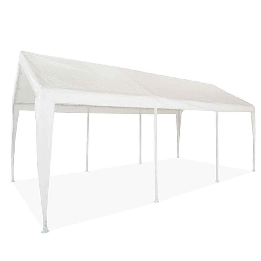Impact Canopy USA Canopies 10x20 (8) Leg Portable Carport Outdoor Party Sun Shade Shelter - WHITE - Heavy Duty 2" Frame 5 Impact Canopy USA Canopies 10x20 (8) Leg Portable Carport Outdoor Party Sun Shade Shelter - WHITE - Heavy Duty 2" Frame