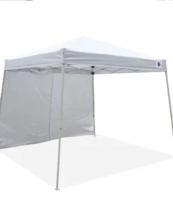 Impact Canopy USA 10x10 Slant Leg Pop Up Canopy Tent With One Sun Wall Canopies