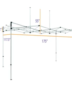 Impact Canopy USA 10X15 Super Duty Aluminum Pop Up Canopy Tent Replacement Frame - M Canopy Accessories