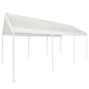 Impact Canopy USA 10x20 Portable Carport Garage Storage Tent REPLACEMENT TOP ONLY - WHITE Without Leg Skirts