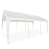Impact Canopy USA Canopy Accessories 10x20 Portable Carport Garage Storage Tent REPLACEMENT TOP ONLY - WHITE With Leg Skirts