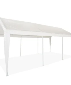 Impact Canopy USA Canopy Accessories 10x20 Portable Carport Garage Storage Tent REPLACEMENT TOP ONLY - WHITE With Leg Skirts