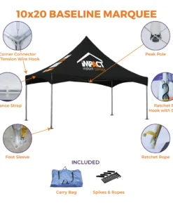 Impact Canopy USA Baseline Marquee Canopy Tent Custom Canopies