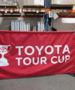 Impact Canopy USA Custom Fencing Custom Printed Freestanding Barrier Sign