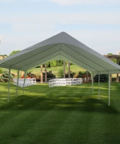 Impact Canopy USA Canopies EVENT CANOPY - 20'x20'x12' (8 Legs) Portable Carport Wedding Party Canopy Shelter