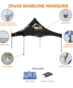 Impact Canopy USA Baseline Marquee Canopy Tent Custom Canopies