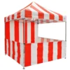 Impact Canopy USA 8x8 Carnival Pop Up Canopy Kit - Red & White Striped