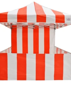 Impact Canopy USA 8x8 Carnival Pop Up Canopy Kit - Red & White Striped