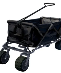 Impact Canopy USA All-Terrain Folding Wagon Collapsible Beach Cart - Standard Size Wagons