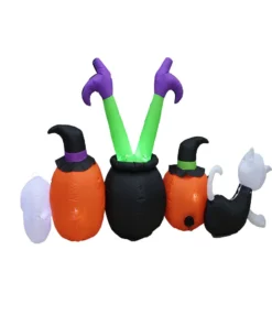 Impact Canopy USA HALLOWEEN - Yard Inflatable Trick Or Treat Witch's Cauldron Seasonal Inflatables
