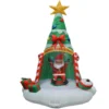 Impact Canopy USA Seasonal Inflatables Inflatable Yard Christmas Decoration, Tree With Santa - 6' Tall - 3' Round