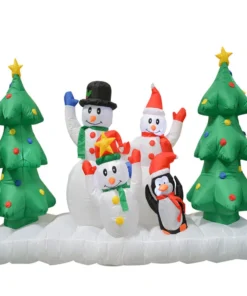 Impact Canopy USA Inflatable Yard Christmas Decoration, Lighted Snowman Family, 8' Wide - 5' Tall 11 Impact Canopy USA Inflatable Yard Christmas Decoration, Lighted Snowman Family, 8' Wide - 5' Tall