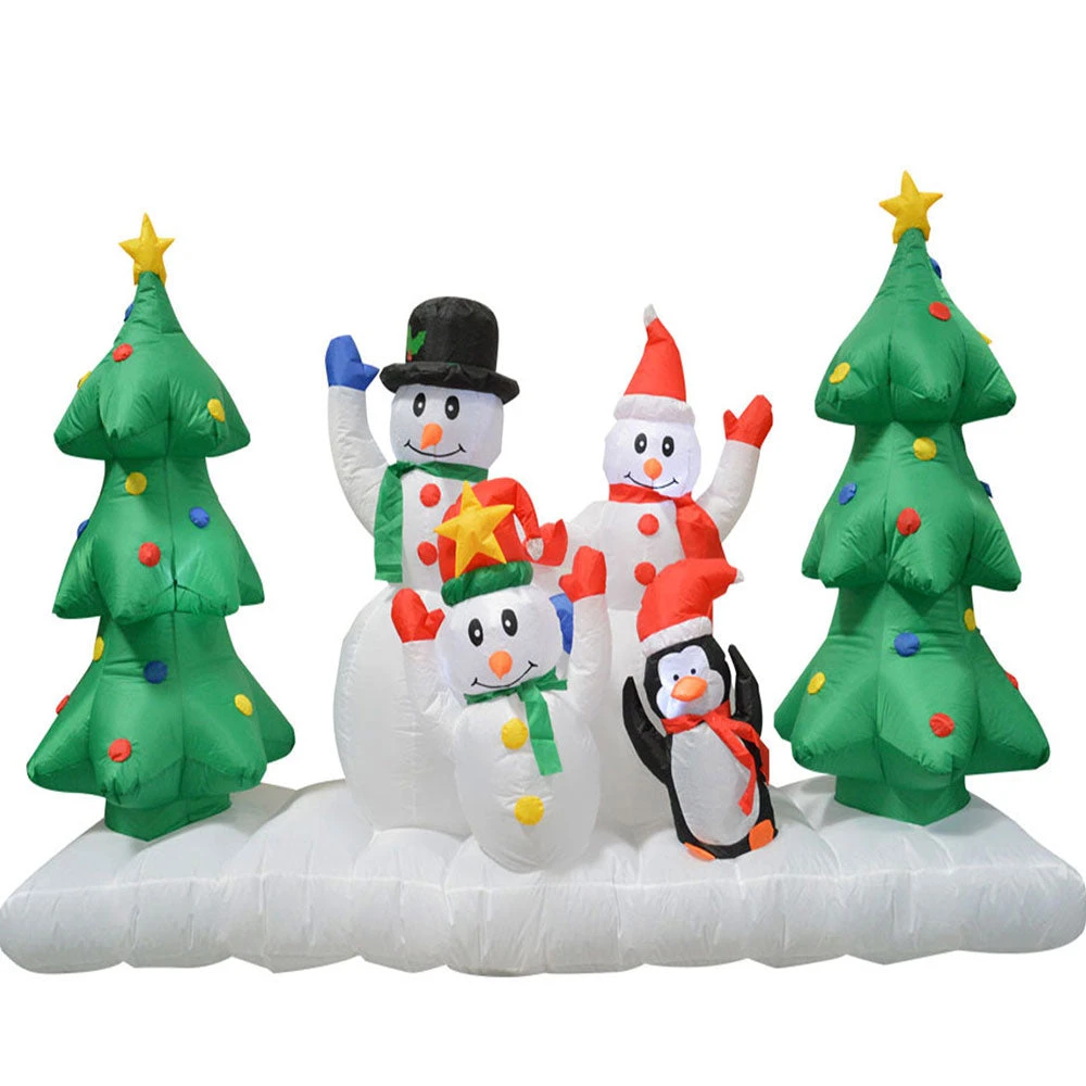 Impact Canopy USA Inflatable Yard Christmas Decoration, Lighted Snowman Family, 8' Wide - 5' Tall 7 Impact Canopy USA Inflatable Yard Christmas Decoration, Lighted Snowman Family, 8' Wide - 5' Tall