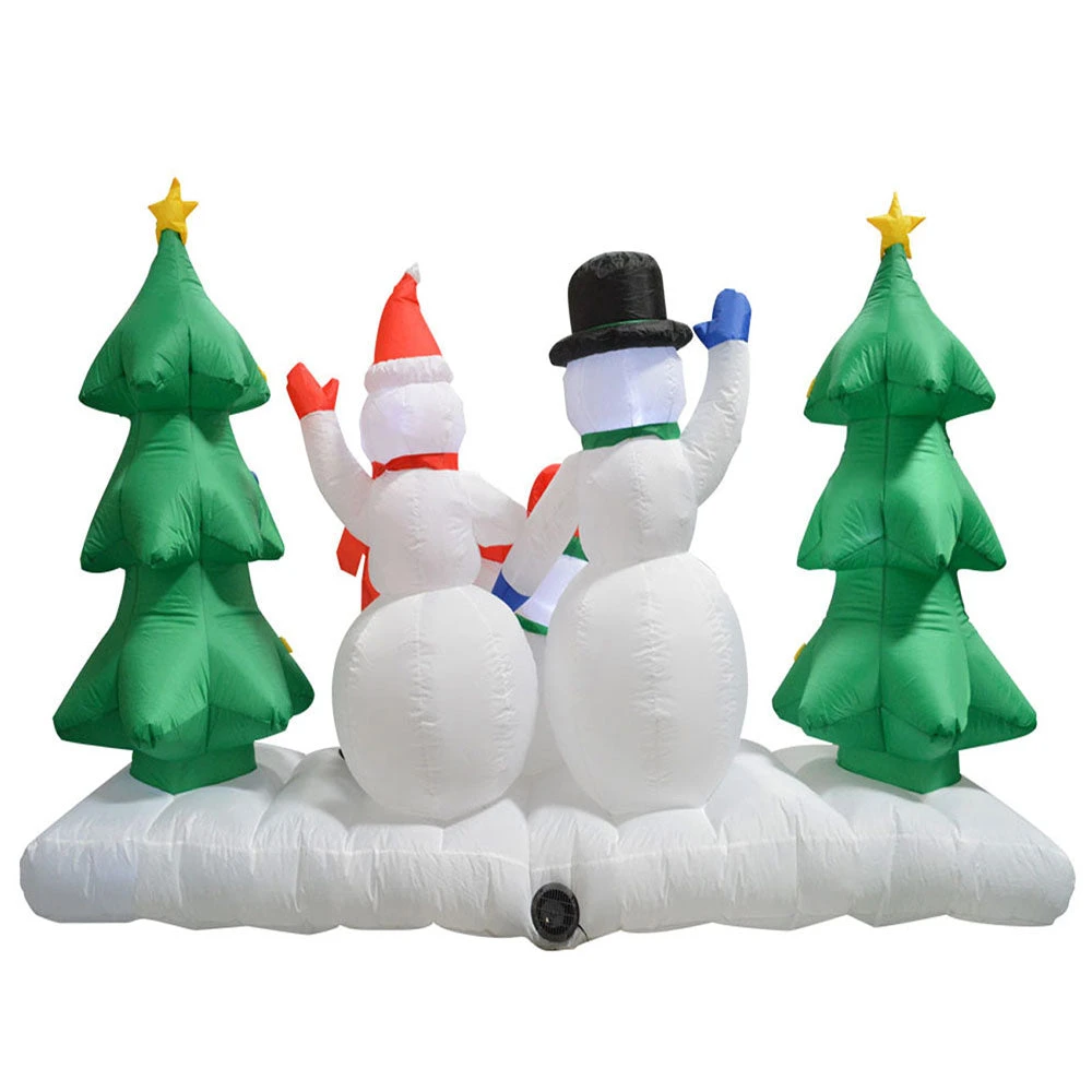 Impact Canopy USA Inflatable Yard Christmas Decoration, Lighted Snowman Family, 8' Wide - 5' Tall 5 Impact Canopy USA Inflatable Yard Christmas Decoration, Lighted Snowman Family, 8' Wide - 5' Tall