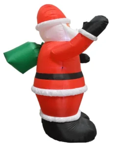 Impact Canopy USA Inflatable Yard Christmas Decoration, Santa With Gift Bag - 8' Tall - 4' Base Seasonal Inflatables