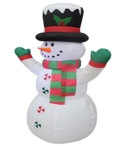 Impact Canopy USA Inflatable Yard Christmas Decoration, Frosty The Snowman, 4' Tall Seasonal Inflatables