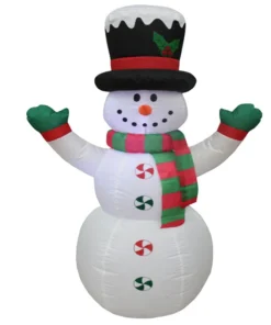 Impact Canopy USA Inflatable Yard Christmas Decoration, Frosty The Snowman, 4' Tall Seasonal Inflatables