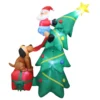 Impact Canopy USA Seasonal Inflatables Inflatable Yard Christmas Decoration, Christmas Tree With Dog - 6' Tall 2 Impact Canopy USA Seasonal Inflatables Inflatable Yard Christmas Decoration, Christmas Tree With Dog - 6' Tall