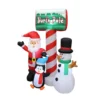 Impact Canopy USA Seasonal Inflatables Inflatable Yard Christmas Decoration, North Pole Sign With Santa - 5' Tall - 4' Wide 1 Impact Canopy USA Seasonal Inflatables Inflatable Yard Christmas Decoration, North Pole Sign With Santa - 5' Tall - 4' Wide