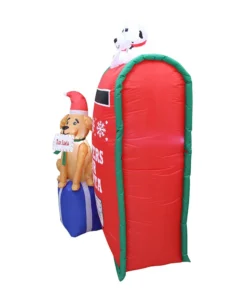 Impact Canopy USA Inflatable Yard Christmas Decoration, Letters For Santa Mailbox - 6' Tall - 3' Wide