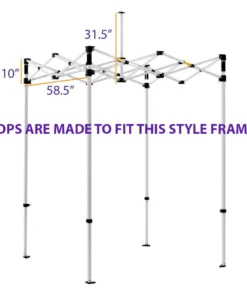 Impact Canopy USA Canopy Accessories 5x5 Pop Up Canopy Tent Replacement Top