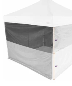 Impact Canopy USA Canopy Accessories 10' Sidewall Half Polyester / Half Mesh