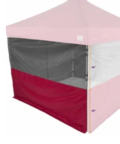 Impact Canopy USA Canopy Accessories 10' Sidewall Half Polyester / Half Mesh