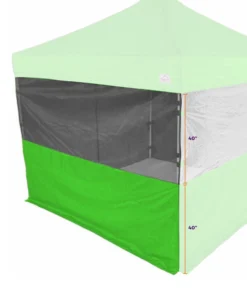 Impact Canopy USA Canopy Accessories 10' Sidewall Half Polyester / Half Mesh