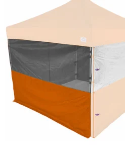 Impact Canopy USA Canopy Accessories 10' Sidewall Half Polyester / Half Mesh