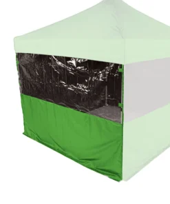 Impact Canopy USA 10' Sidewall Half Polyester / Half Clear Protection Shield Canopy Accessories
