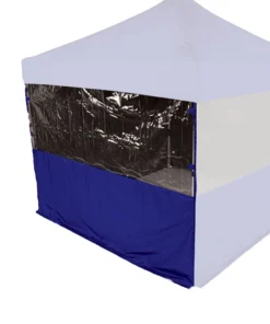 Impact Canopy USA 10' Sidewall Half Polyester / Half Clear Protection Shield Canopy Accessories