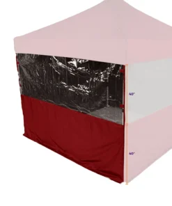 Impact Canopy USA Canopy Accessories 15' Sidewall Half Polyester / Half Clear Protection Shield