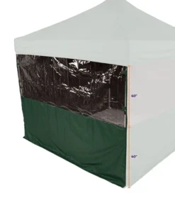 Impact Canopy USA Canopy Accessories 15' Sidewall Half Polyester / Half Clear Protection Shield