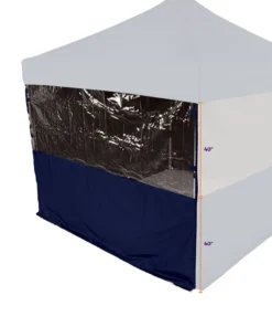 Impact Canopy USA Canopy Accessories 15' Sidewall Half Polyester / Half Clear Protection Shield