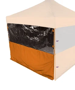 Impact Canopy USA Canopy Accessories 15' Sidewall Half Polyester / Half Clear Protection Shield