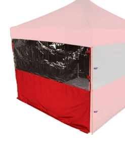 Impact Canopy USA Canopy Accessories 15' Sidewall Half Polyester / Half Clear Protection Shield