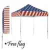 Impact Canopy USA Stars & Stripes 10x10 Canopy Kit (with FREE Flag $76 Value)