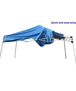 Impact Canopy USA 10x10 Slant Leg Pop Up Canopy Tent With One Sun Wall Canopies