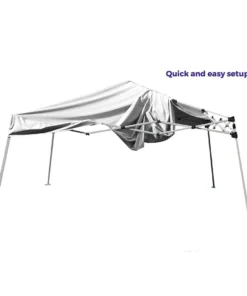 Impact Canopy USA 10x10 Slant Leg Pop Up Canopy Tent With One Sun Wall Canopies