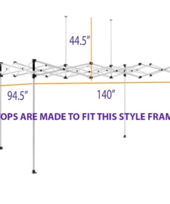Impact Canopy USA 8x12 Pop Up Canopy Tent Replacement Top