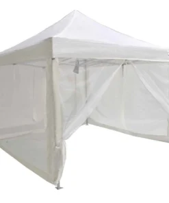 Impact Canopy USA 10x10 Commercial Grade Pop Up Canopy With Screen Room Mosquito Netting Enclosure - Evento Canopies