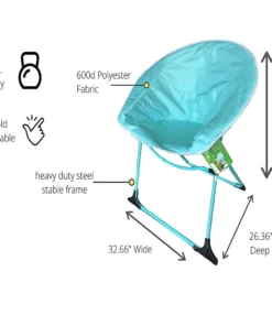 Impact Canopy USA Folding Luna Chair Tables, Chairs, And Umbrellas