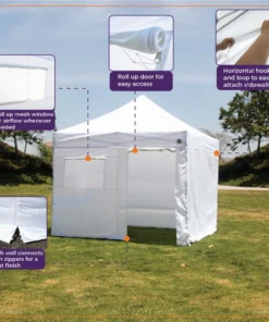 Impact Canopy USA 10x10 Emergency Response Shelter With Medical Wall Canopies