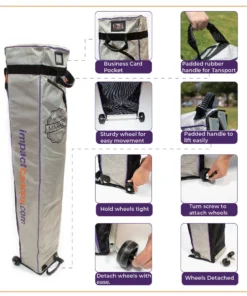 Impact Canopy USA Canopies 10x10 Pop Up Canopy Tent Outdoor Market Canopy With Sidewalls / Weight Bags