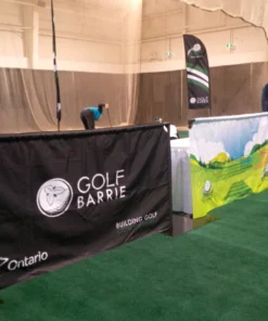 Impact Canopy USA Custom Fencing Custom Printed Freestanding Barrier Sign