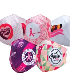 Impact Canopy USA Masks & Face Coverings 10 Pack Assortment - Breast Cancer Awareness Month Face Covers