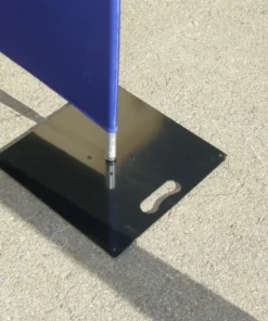 Impact Canopy USA Custom Fencing Custom Printed Freestanding Barrier Sign