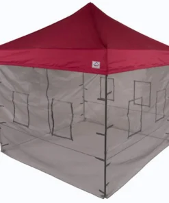 Impact Canopy USA 10x10 Pop Up Canopy Tent With Food Service Vendor Sidewalls With Windows